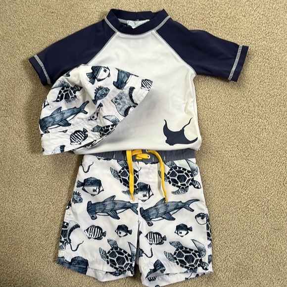 Janie and Jack Other - Janie and Jack Baby Boys Swim Set